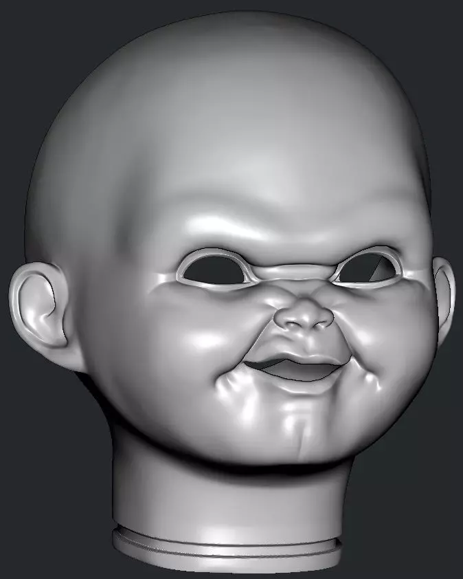 CHUCKY EVIL FACE CHILDS PLAY 2 3D print model_2