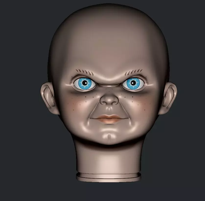 CHUCKY SERIE HEAD 3D print model_1
