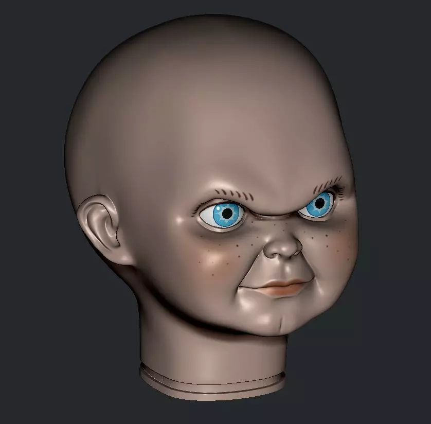 CHUCKY SERIE HEAD 3D print model_5