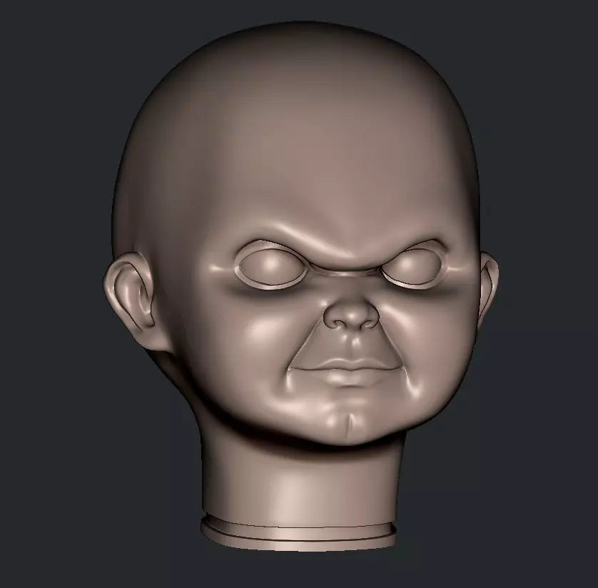 CHUCKY SERIE HEAD 3D print model_2