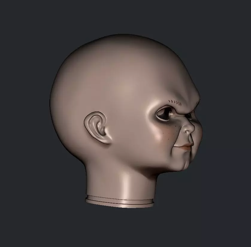 CHUCKY SERIE HEAD 3D print model_6