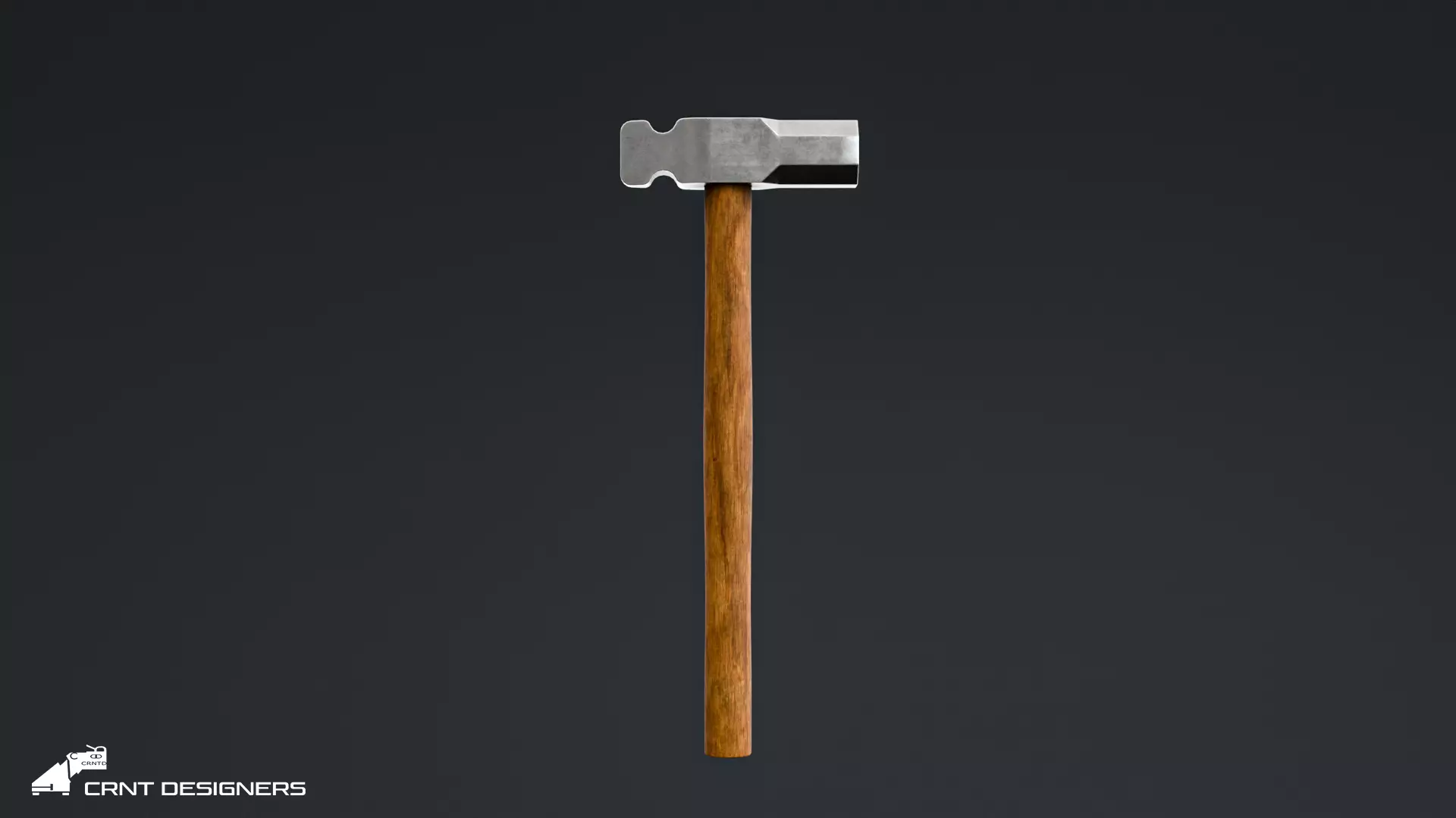 Medieval Blacksmith Hammer Set Low-poly 3D model_9