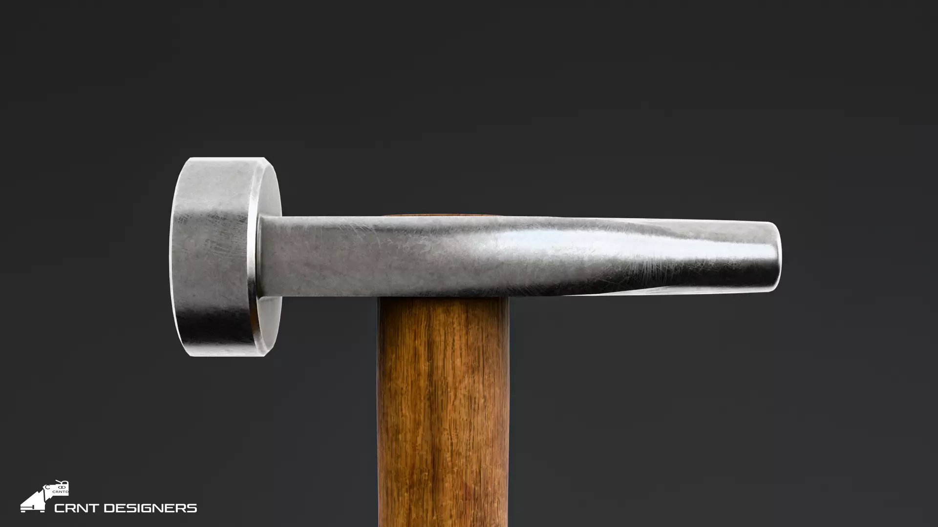 Medieval Blacksmith Hammer Set Low-poly 3D model_14