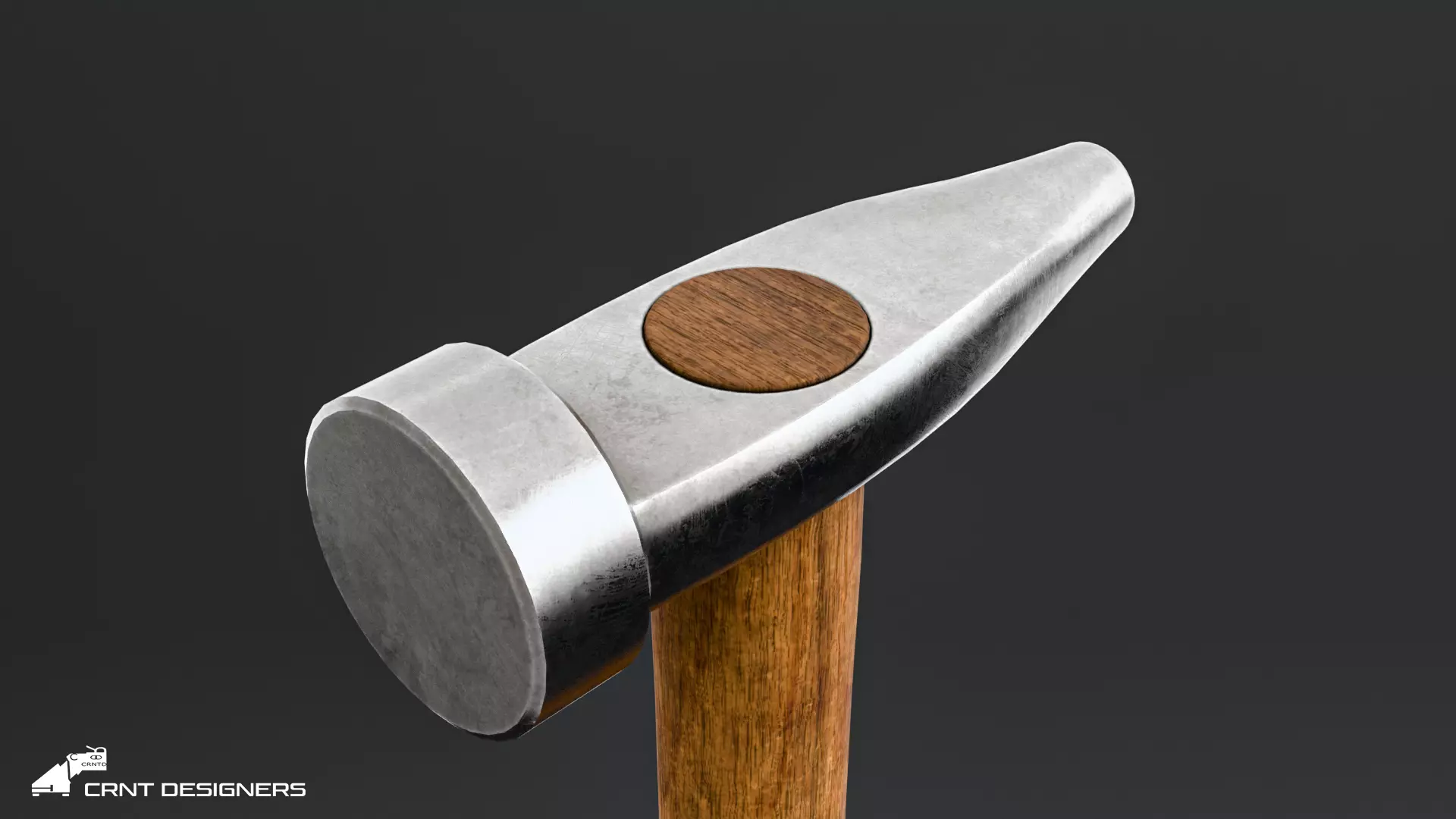 Medieval Blacksmith Hammer Set Low-poly 3D model_17