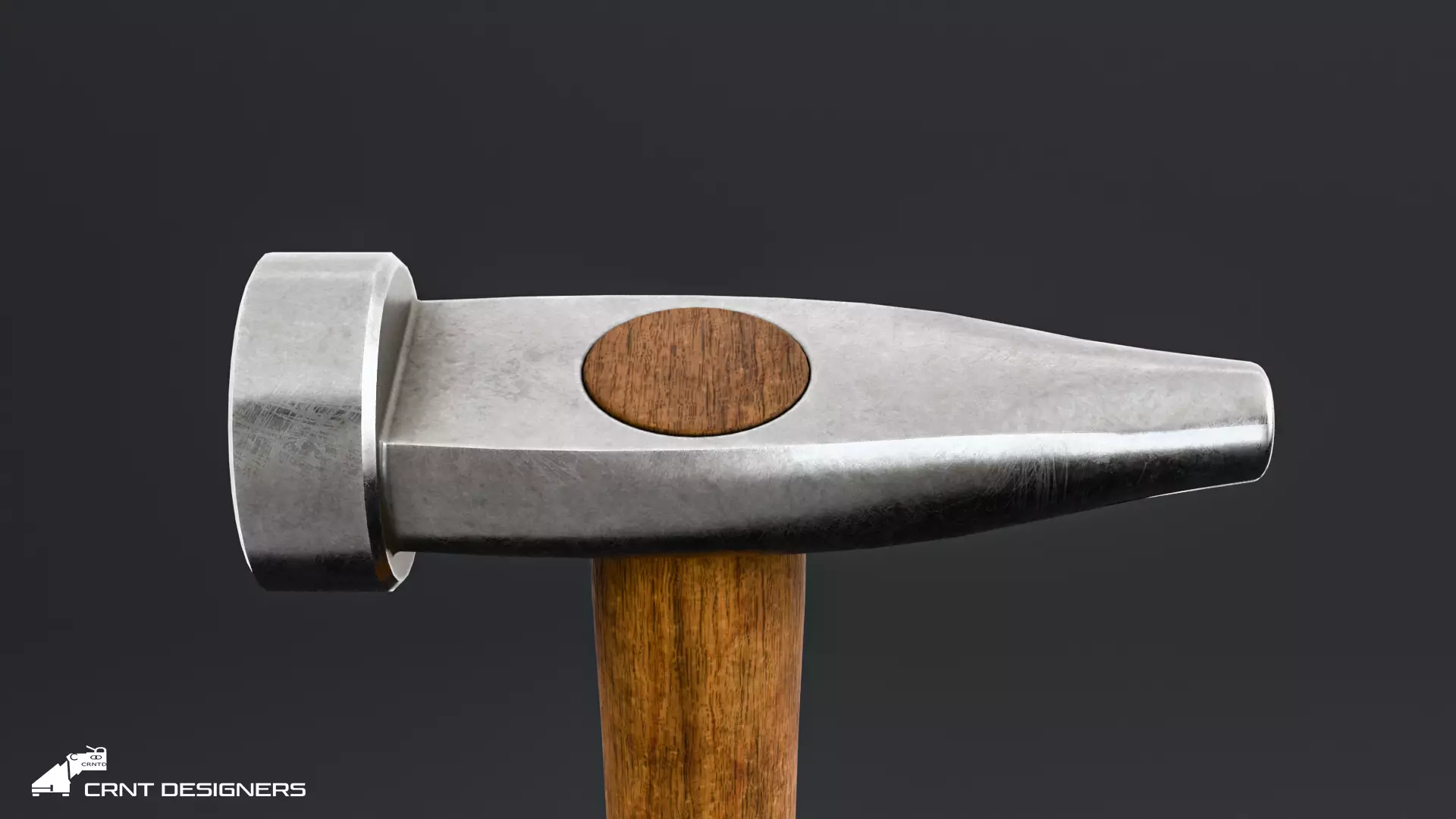 Medieval Blacksmith Hammer Set Low-poly 3D model_15