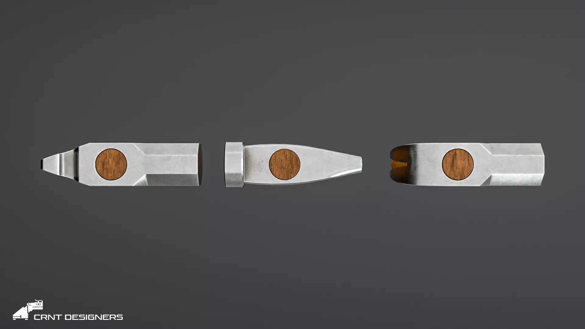 Medieval Blacksmith Hammer Set Low-poly 3D model_6