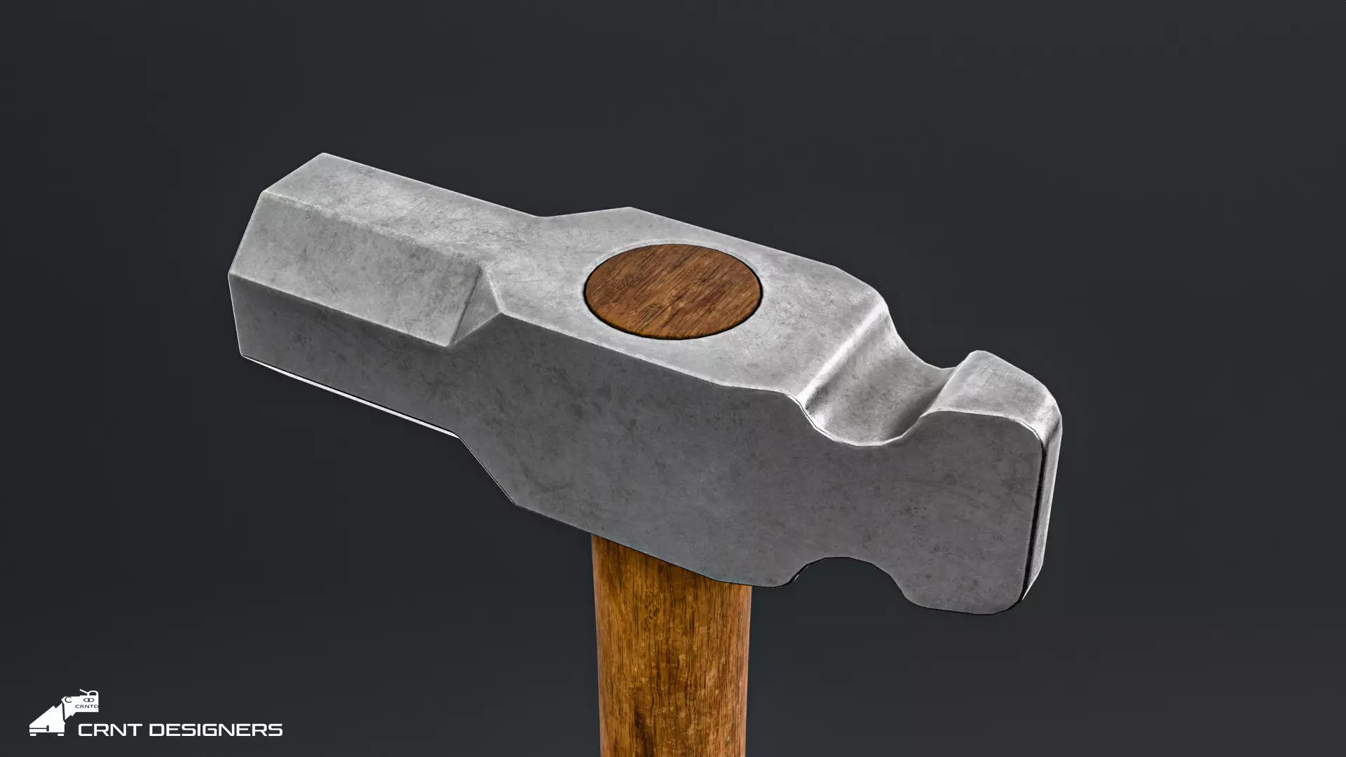 Medieval Blacksmith Hammer Set Low-poly 3D model_13