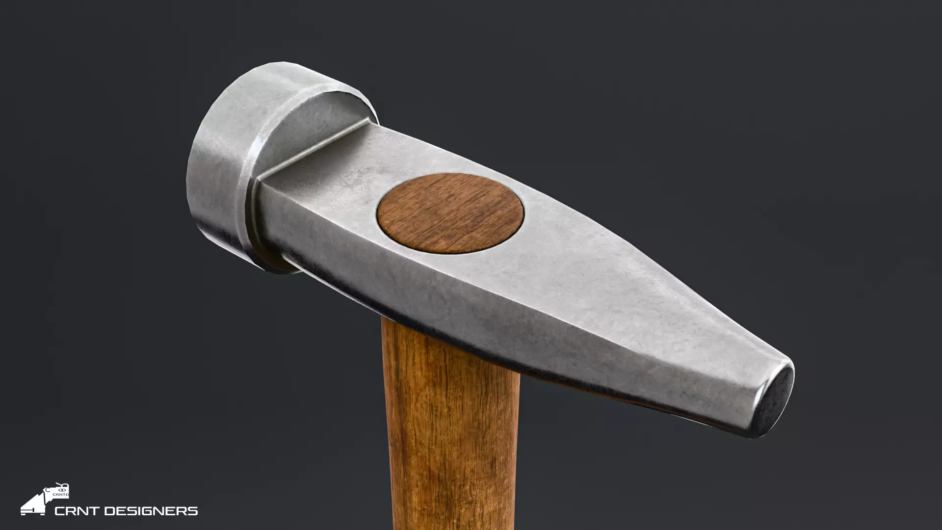 Medieval Blacksmith Hammer Set Low-poly 3D model_16