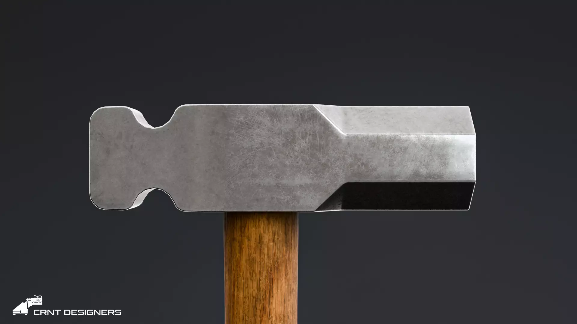 Medieval Blacksmith Hammer Set Low-poly 3D model_10