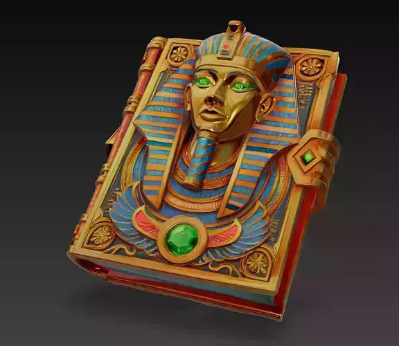 Pharaoh Spellbook - Egyptian Magic 3D Model