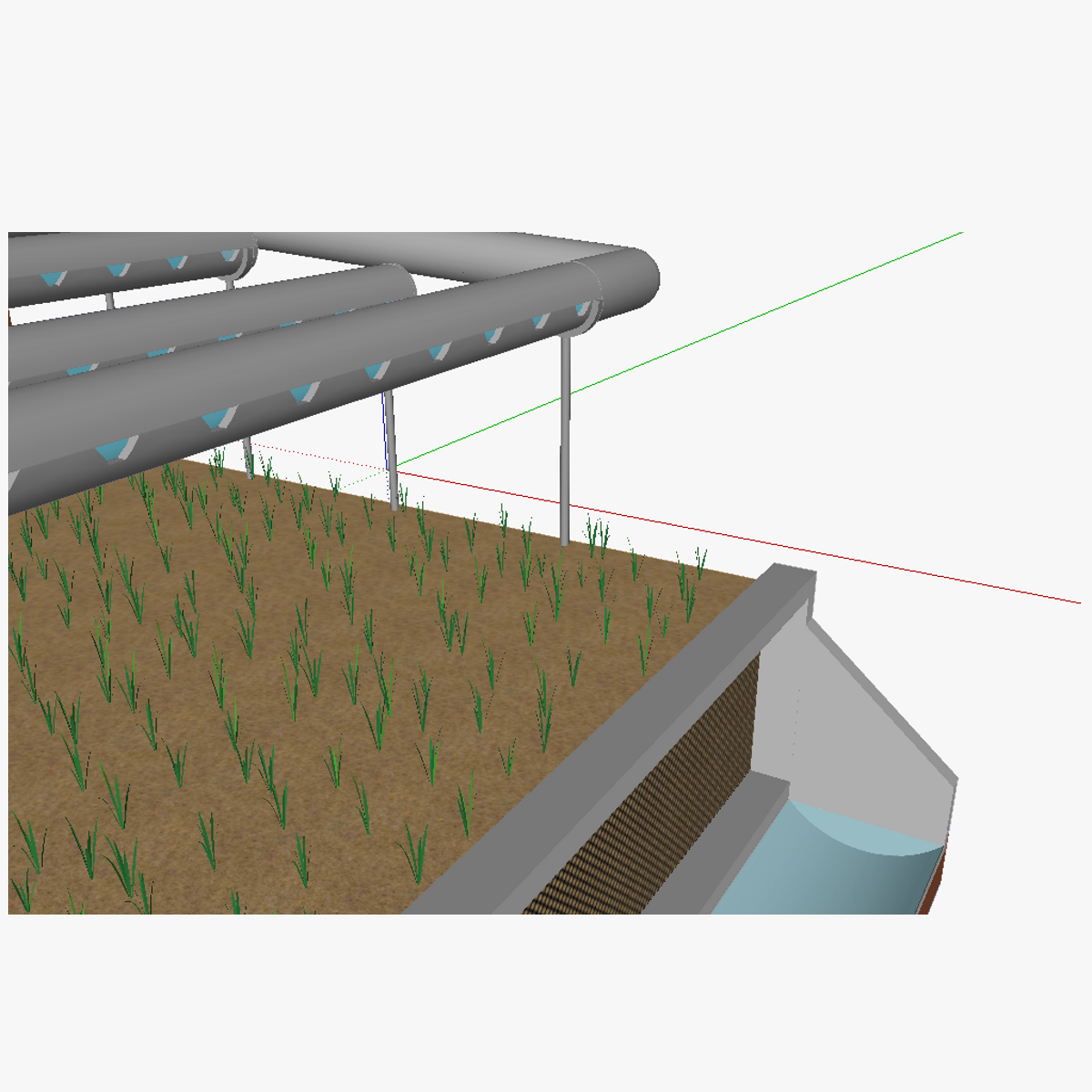 AT vertical flow reedbed 3D model_4