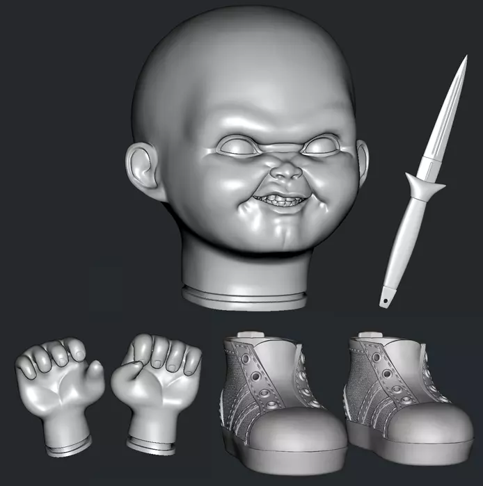 KIT CHUCKY EVIL CHILDS PLAY 2 3D print model_0