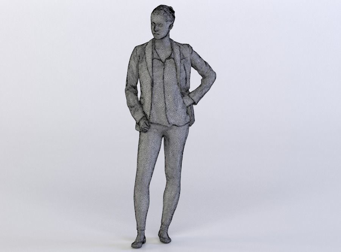 Kati 0206 Woman standing, arm on a hip