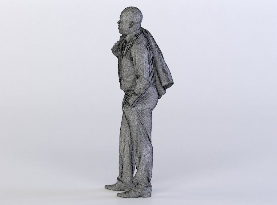 Ray 0134 Man holding suit jacket over shoulder 3D model_5