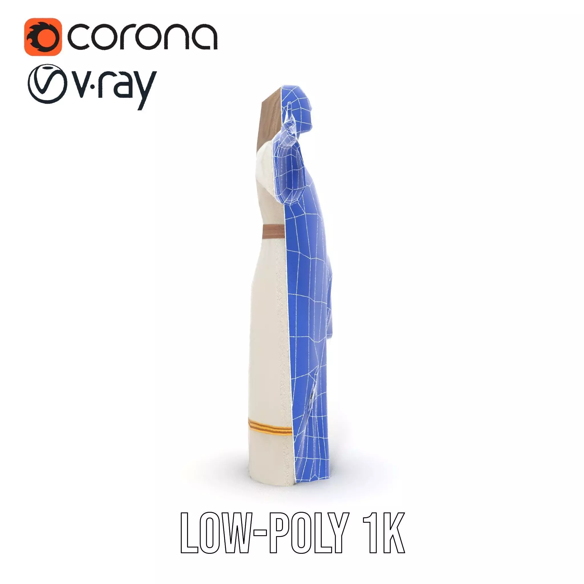 Serene Sage Robe model pack Low-poly 3D model_31