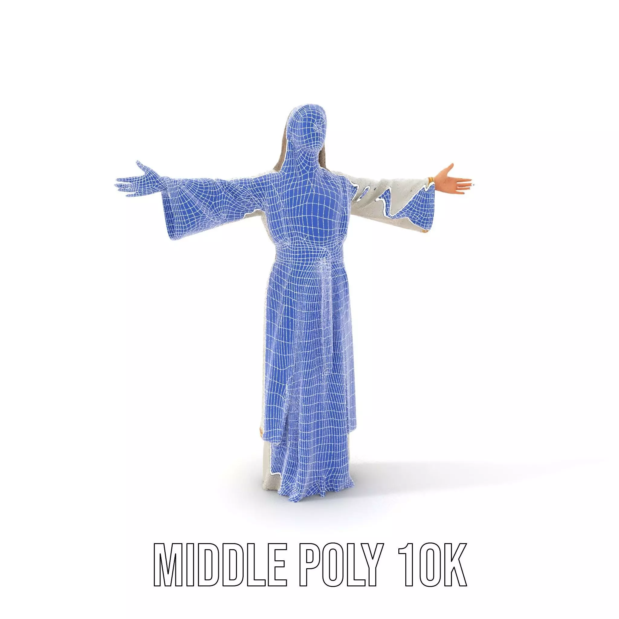 Serene Sage Robe model pack Low-poly 3D model_5