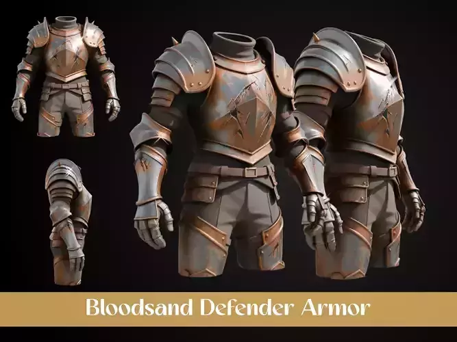 Stylized Gladiator Armor - Bloodsand Defender
