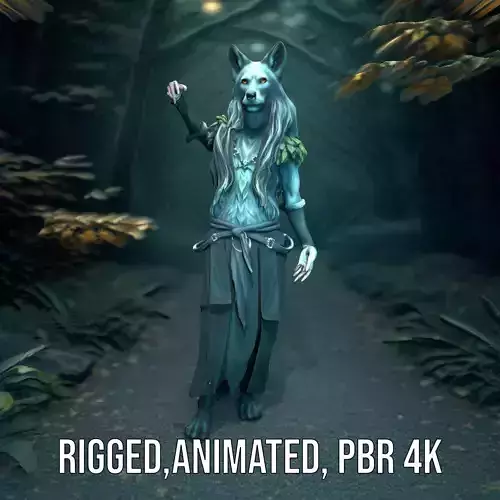 Mystic Wolf Warrior model pack