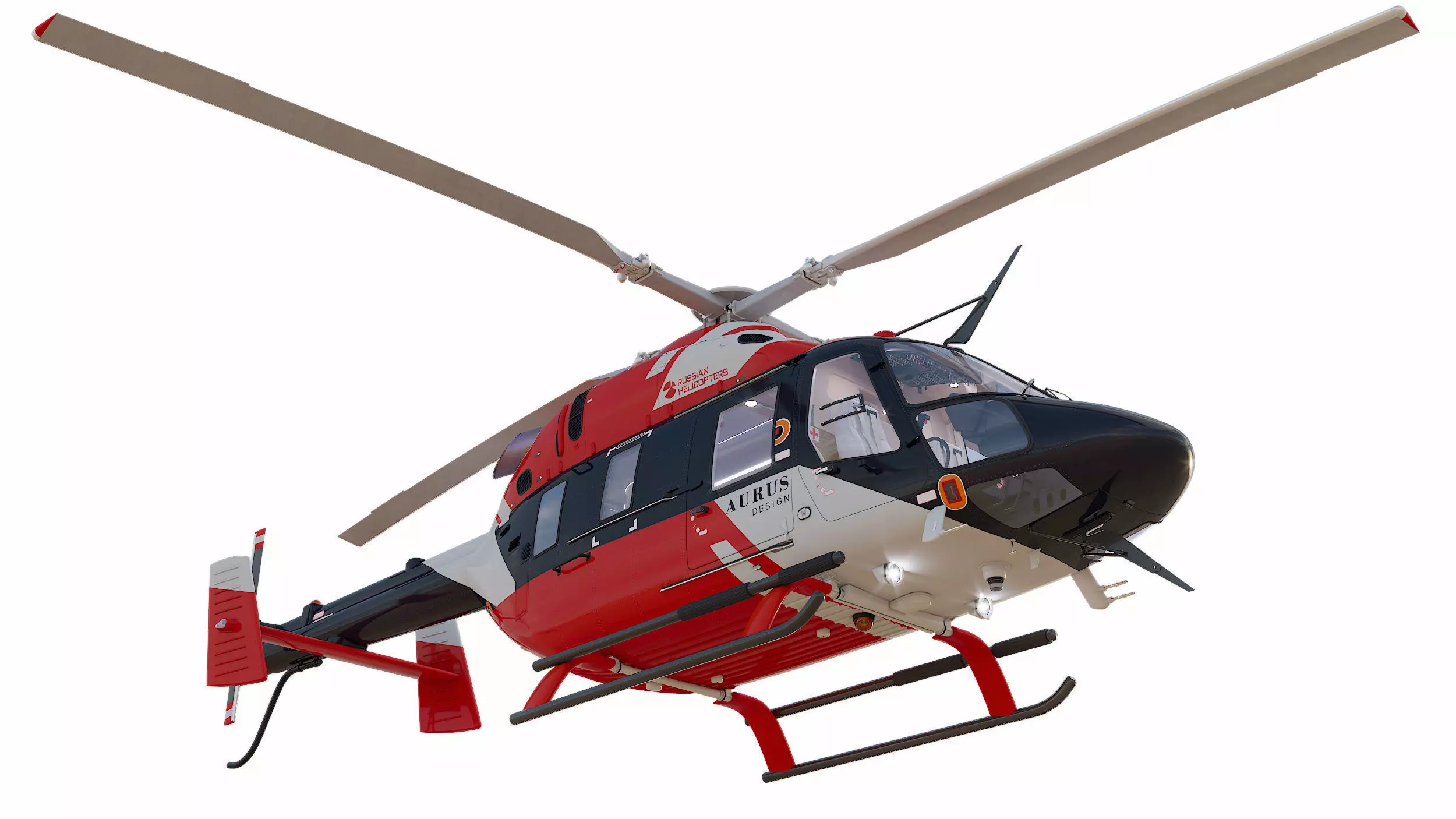 Helicopters Ansat Aurus 3D model 3D model_0