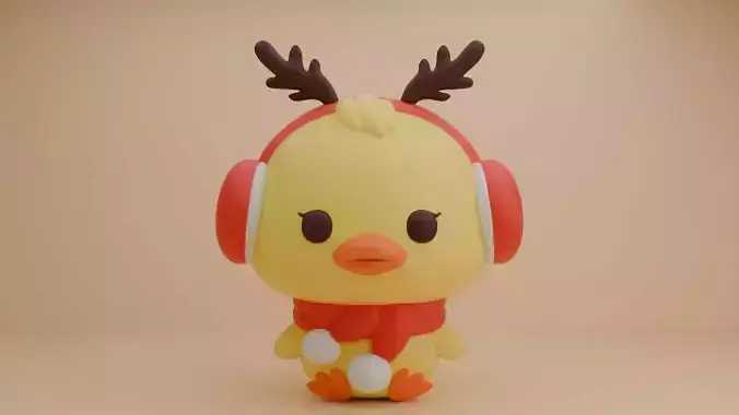 Christmas chicken 24 3D print model