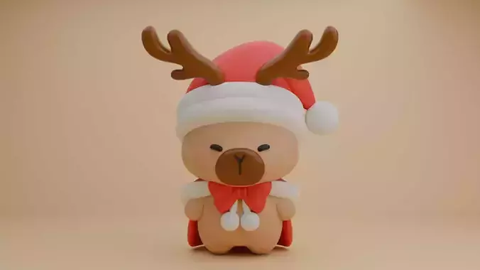 Christmas capybara 13