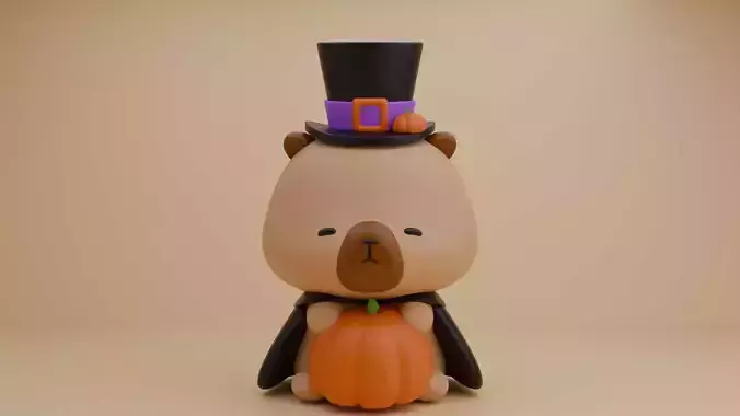 Halloween wizard capybara 11