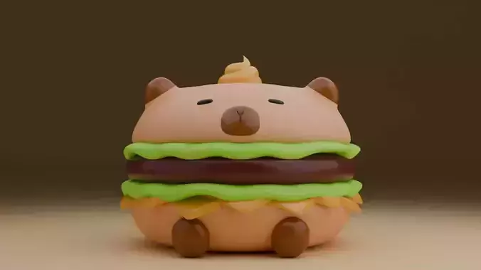 Hamburger capybara