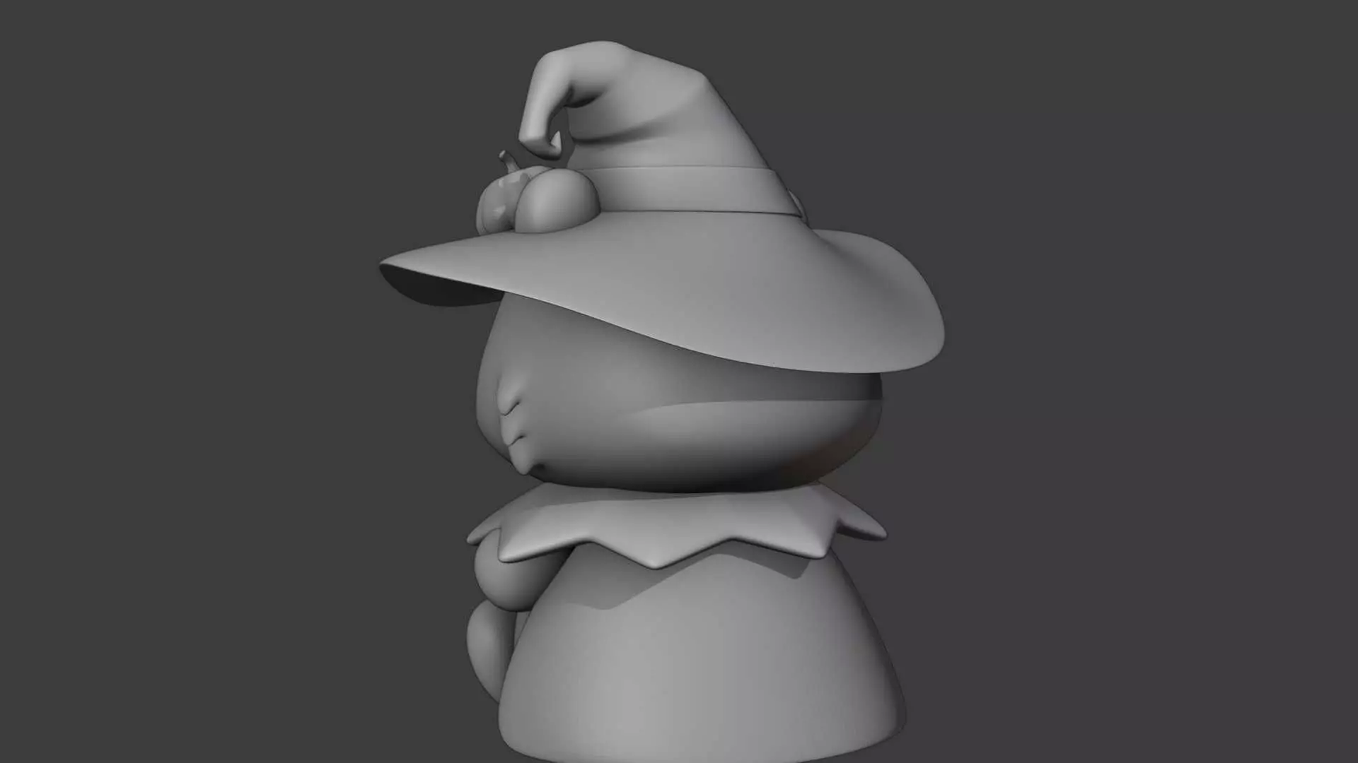 Halloween wizard beaver 03 3D print model_17
