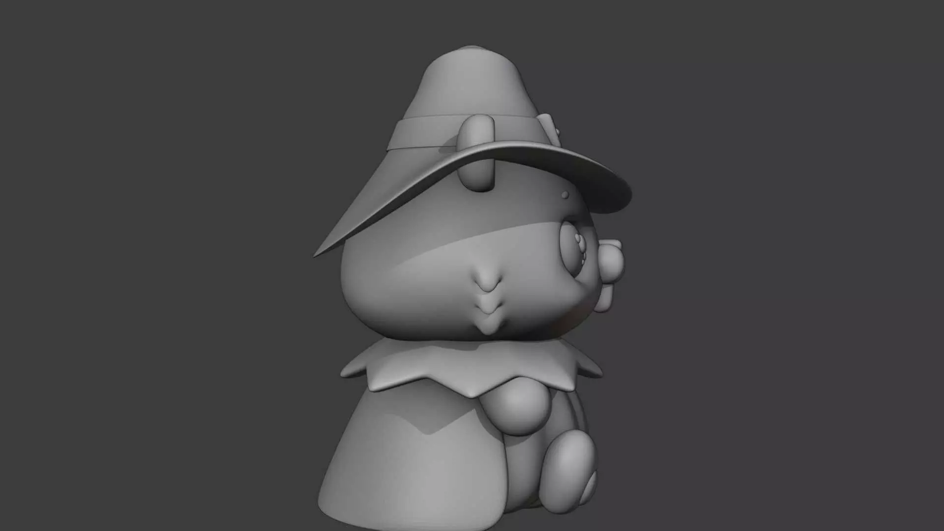 Halloween wizard beaver 03 3D print model_6