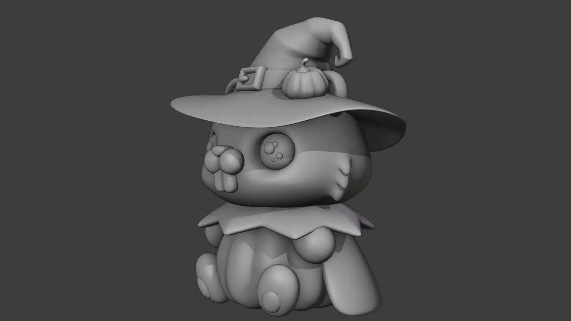 Halloween wizard beaver 03 3D print model_16