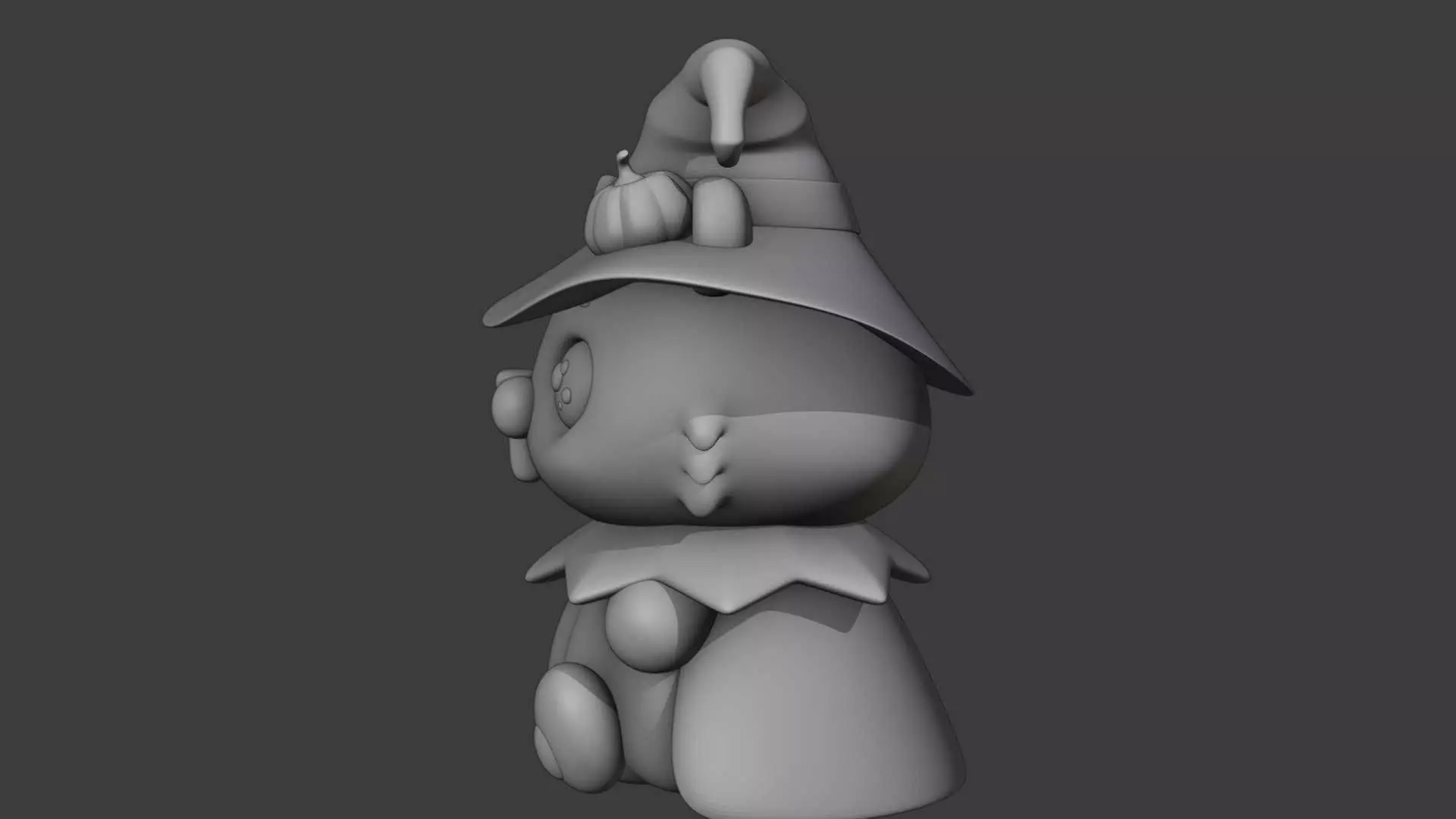 Halloween wizard beaver 03 3D print model_12