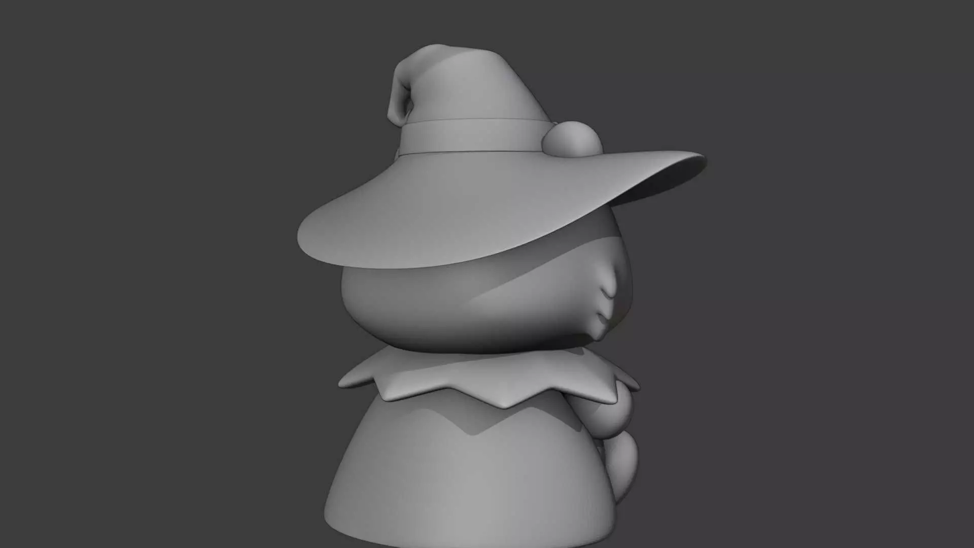 Halloween wizard beaver 03 3D print model_7