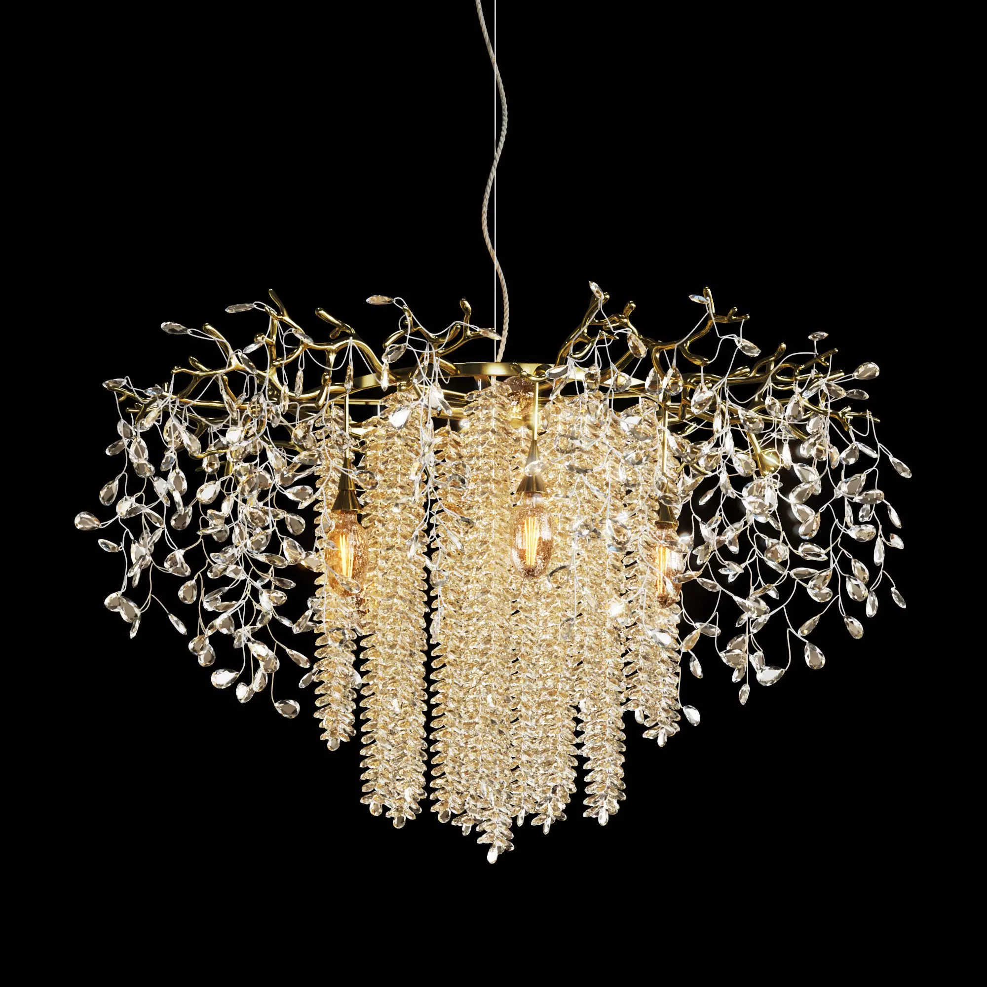 1467 Hanging Chandelier by Lanboas 3D model_0