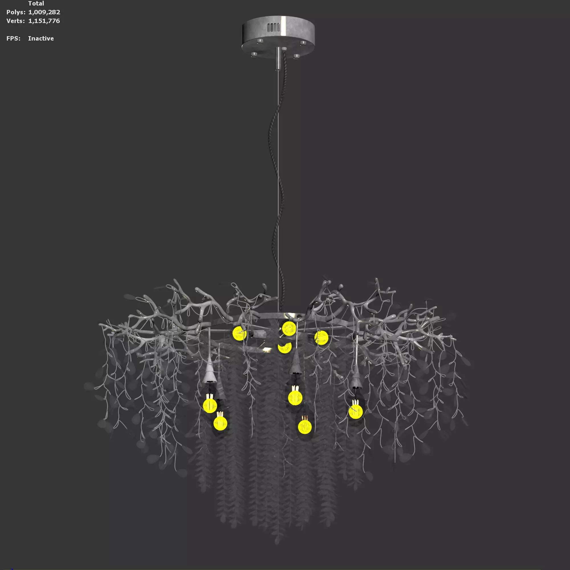 1467 Hanging Chandelier by Lanboas 3D model_6