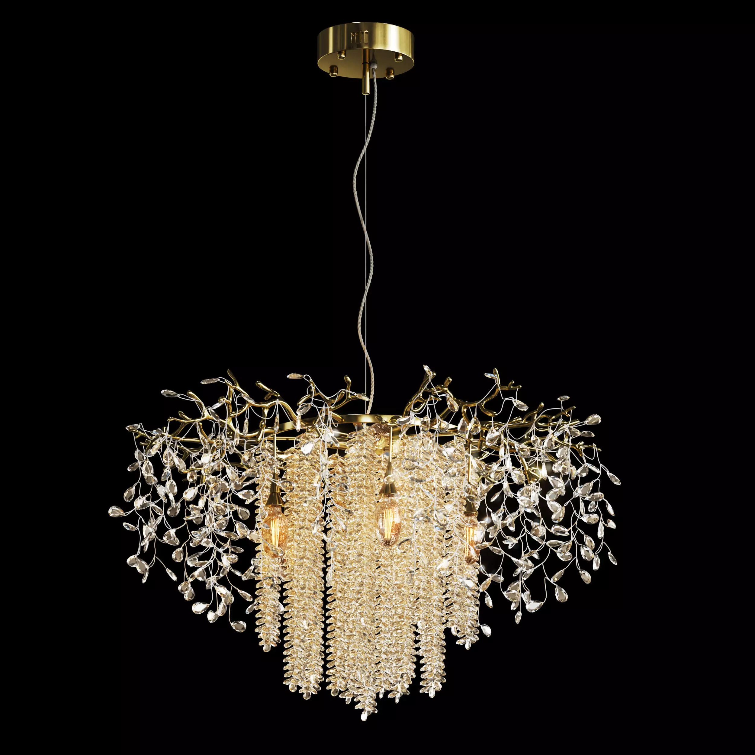 1467 Hanging Chandelier by Lanboas 3D model_2