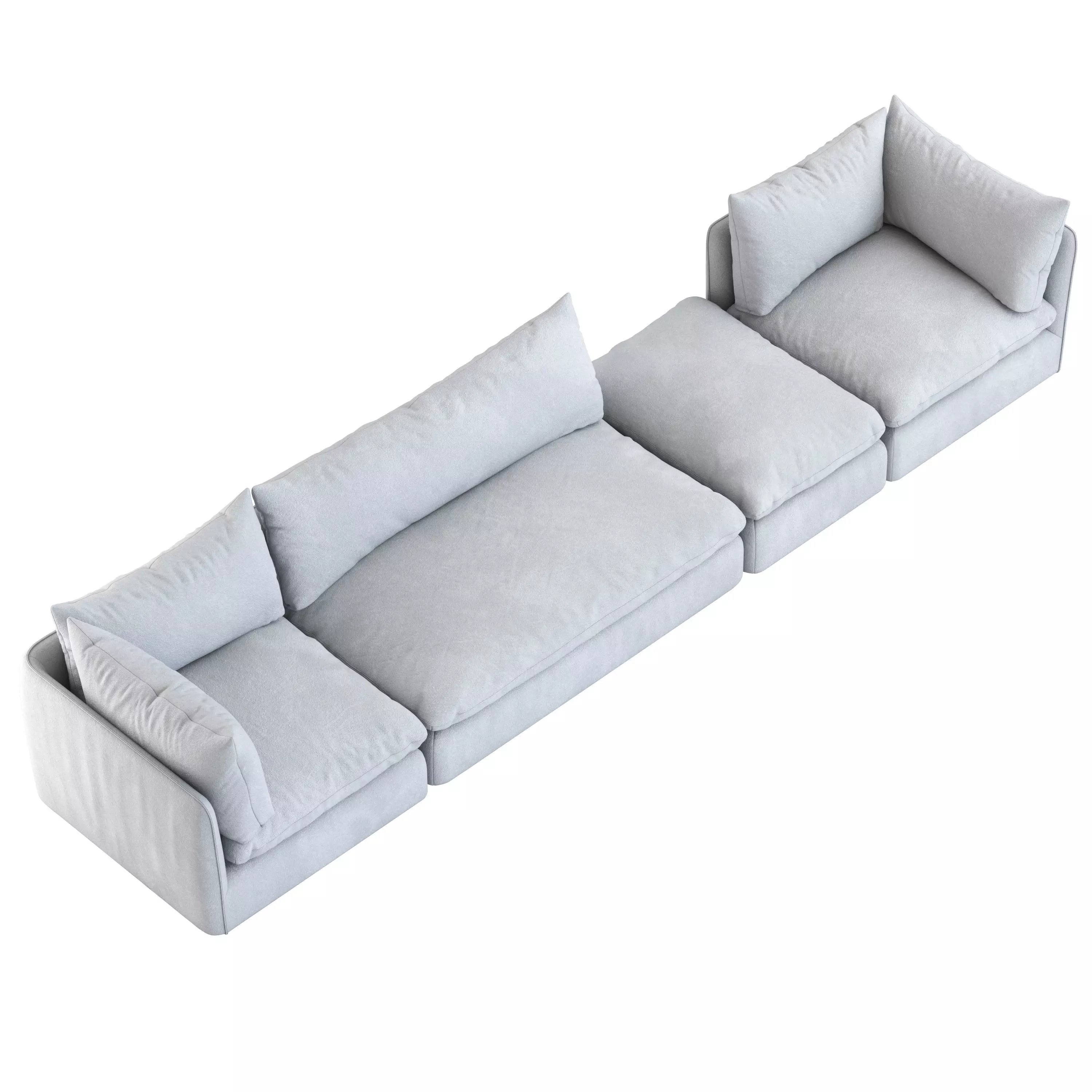 La Redoute Interiors Malo Modular Sofa 3D model_2