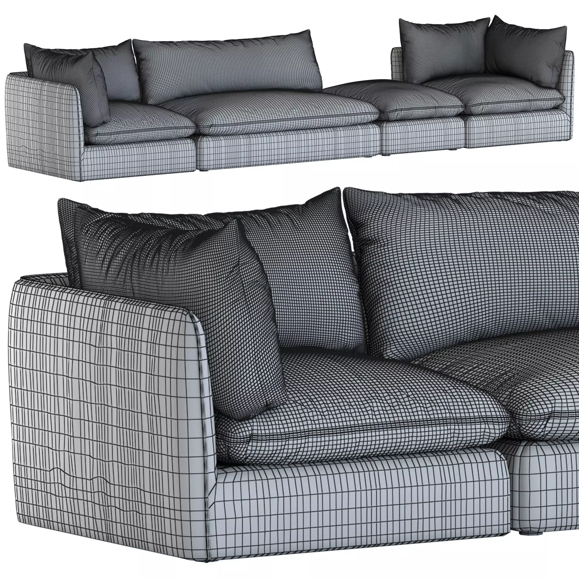 La Redoute Interiors Malo Modular Sofa 3D model_5