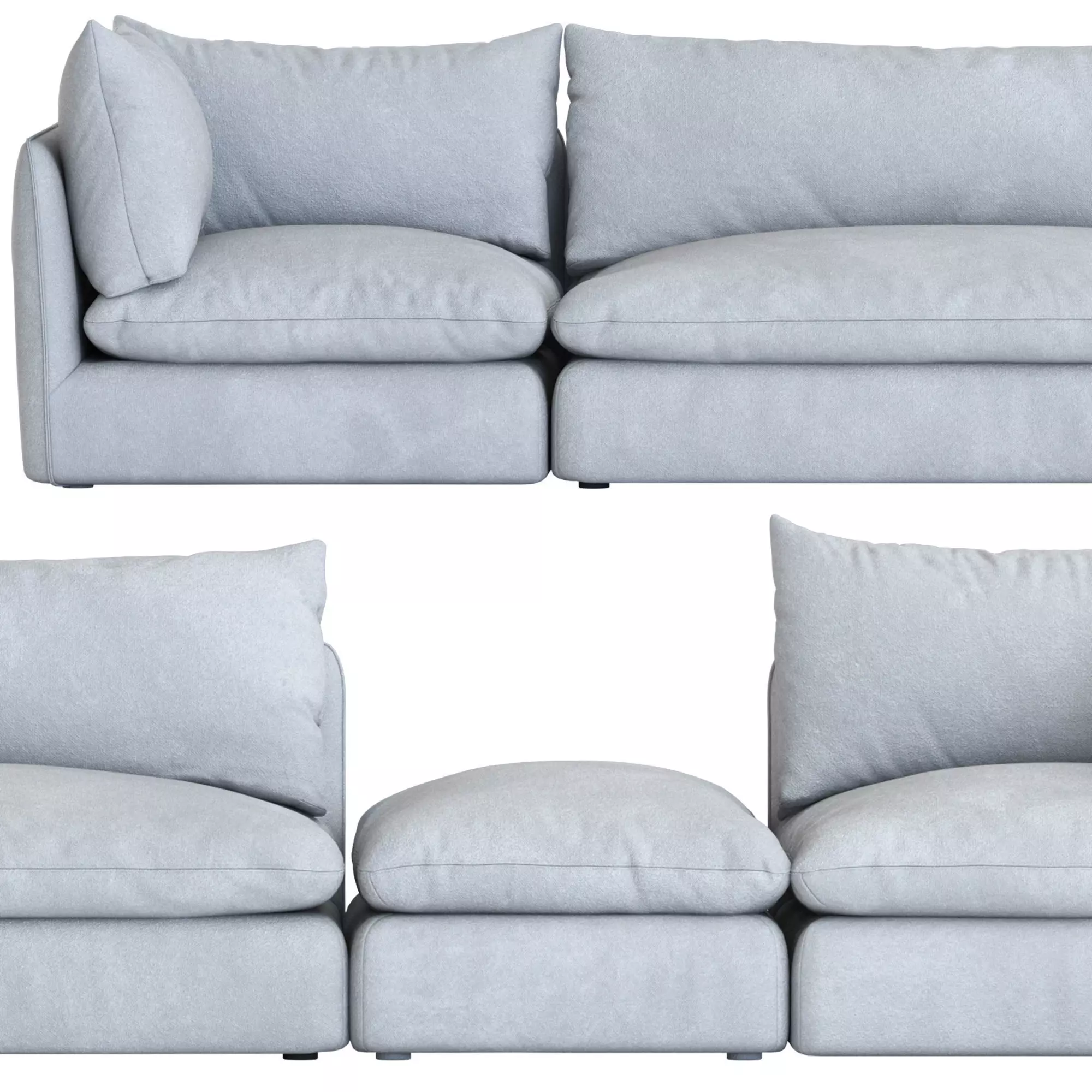 La Redoute Interiors Malo Modular Sofa 3D model_1