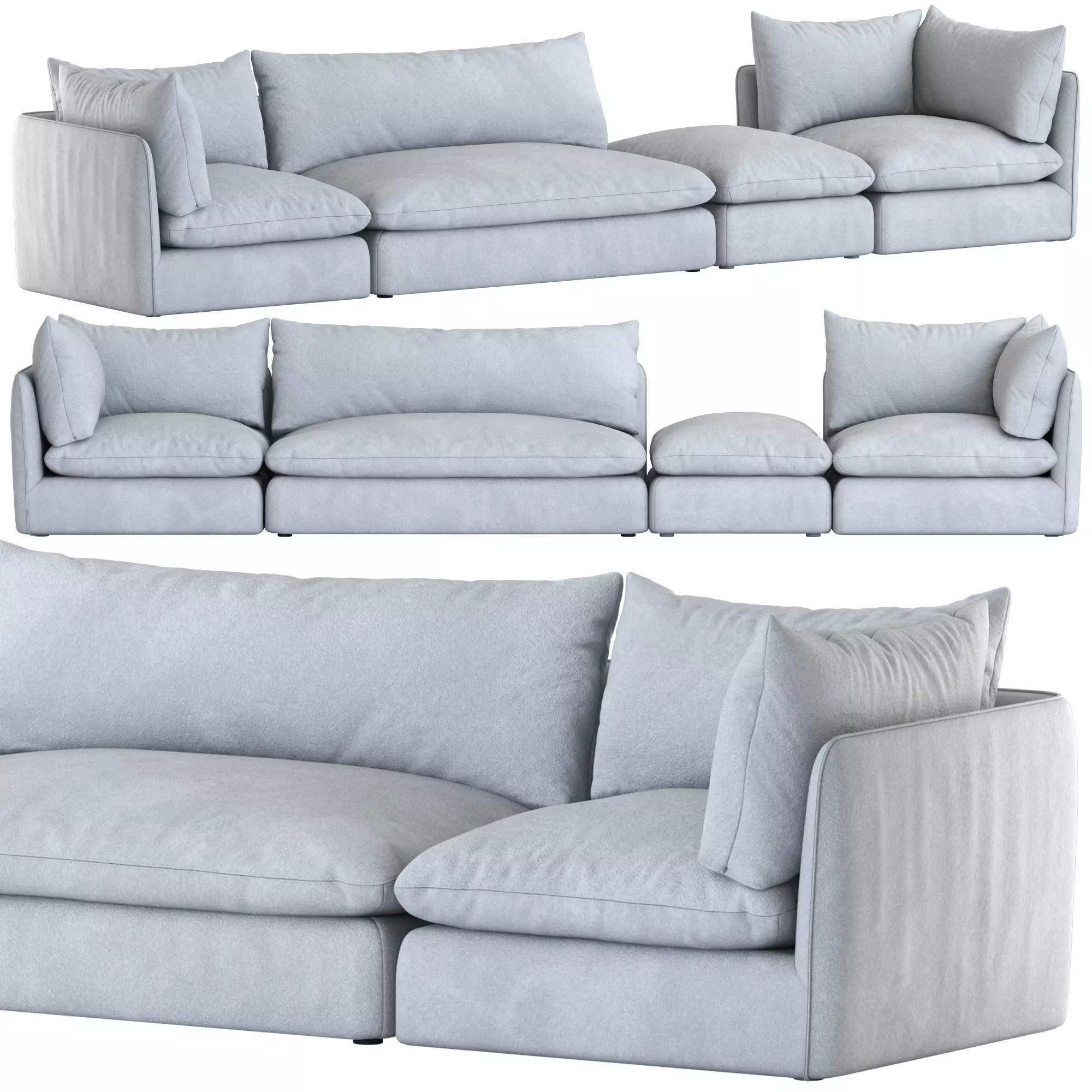 La Redoute Interiors Malo Modular Sofa 3D model_0