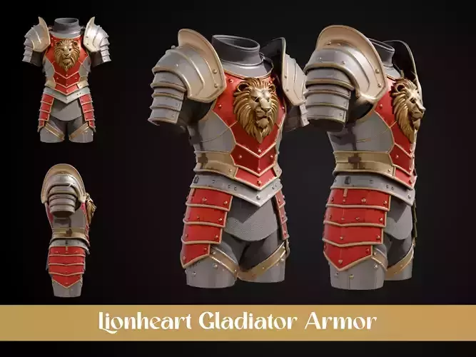 Stylized Gladiator Armor - Lionheart Gladiator