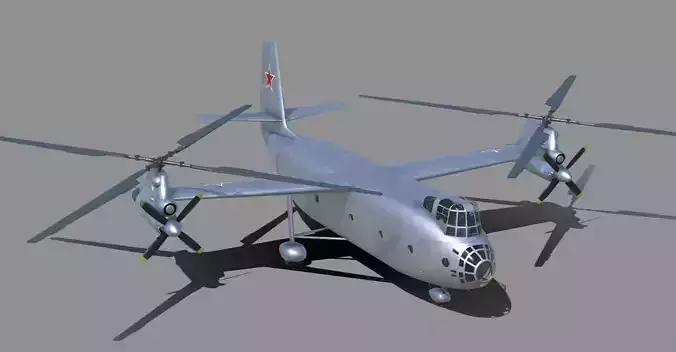 Kamov Ka-22 Low-poly 3D model