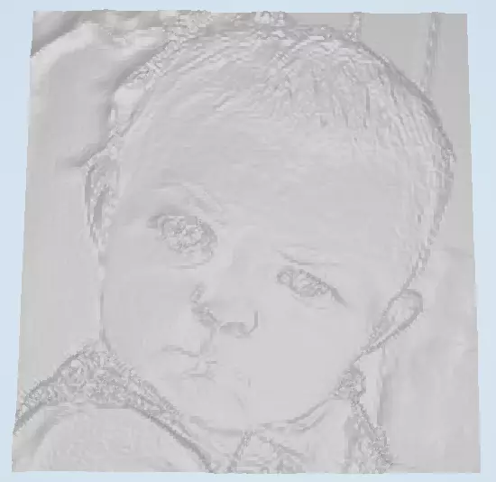 Skeptical Baby Lithophane Free 3D print model
