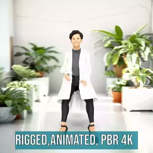 Professional Lab Coat model pack