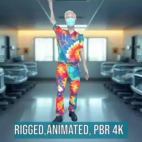 Vibrant Medical Attire model pack