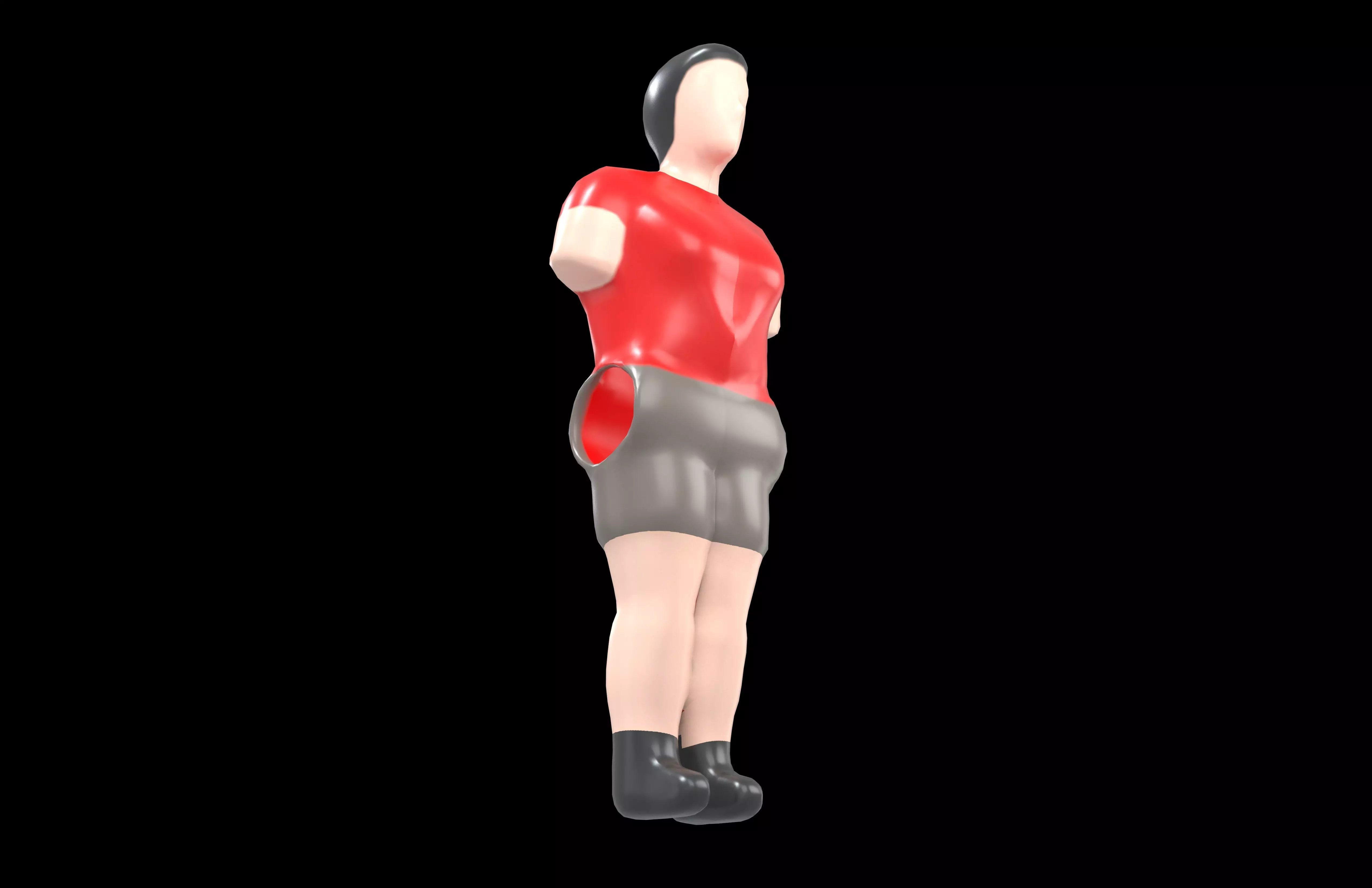 Foosball Figurine v1 003 Low-poly 3D model_2