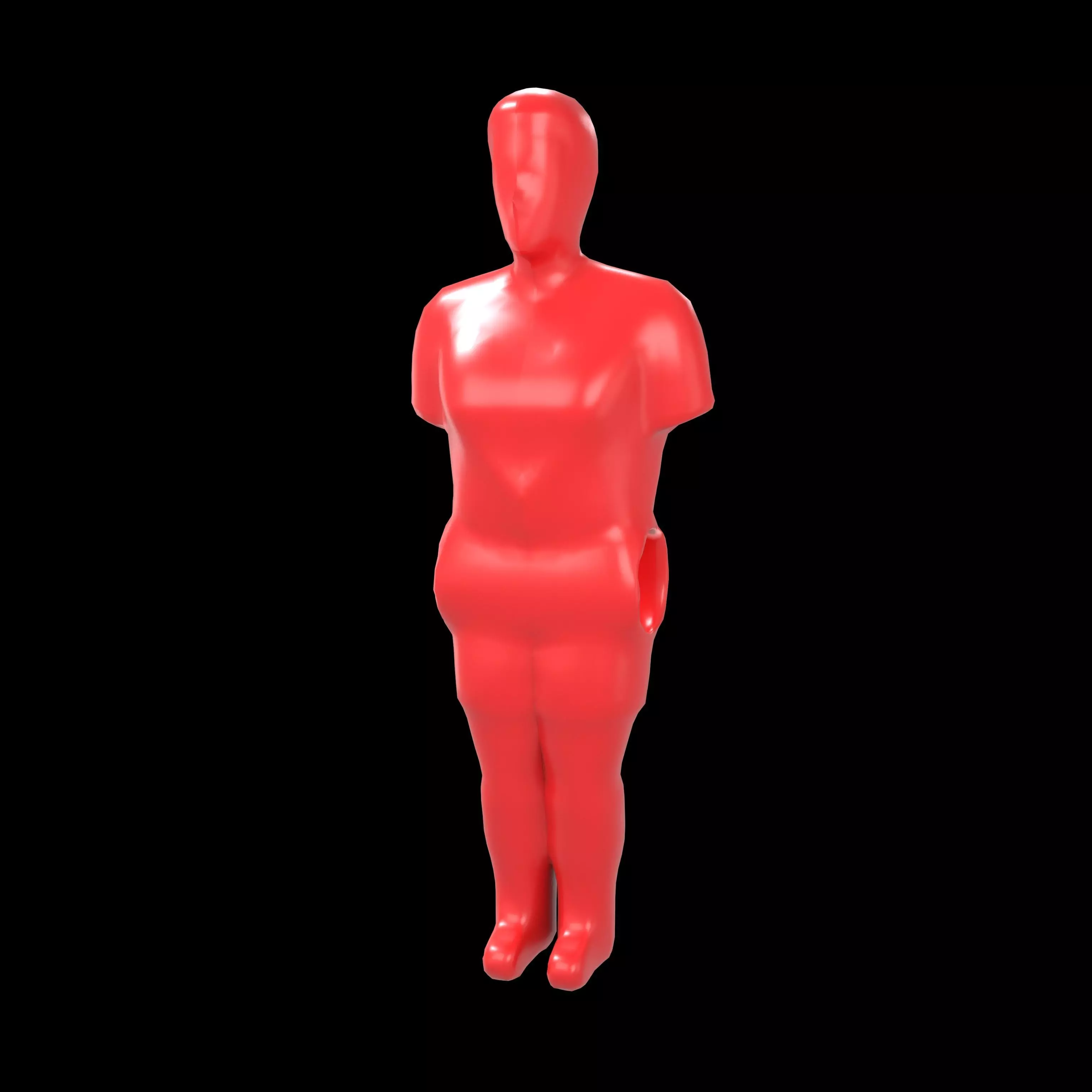 Foosball Figurine v1 008 Low-poly 3D model_0