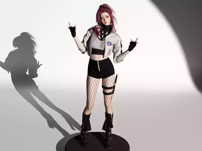 Cool and stylish girl 