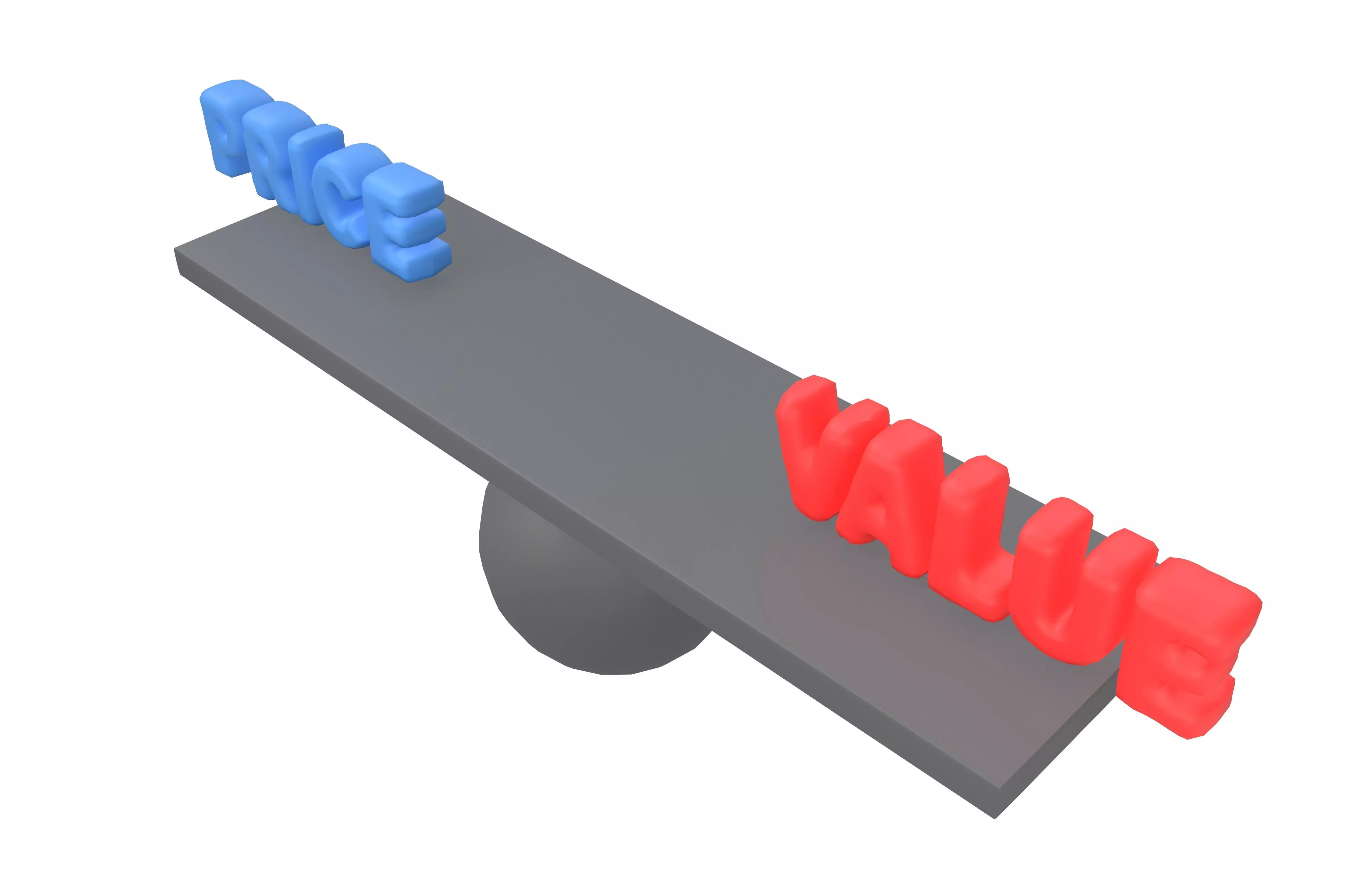 Price and Value Balance Icon v1 001 Low-poly 3D model_2