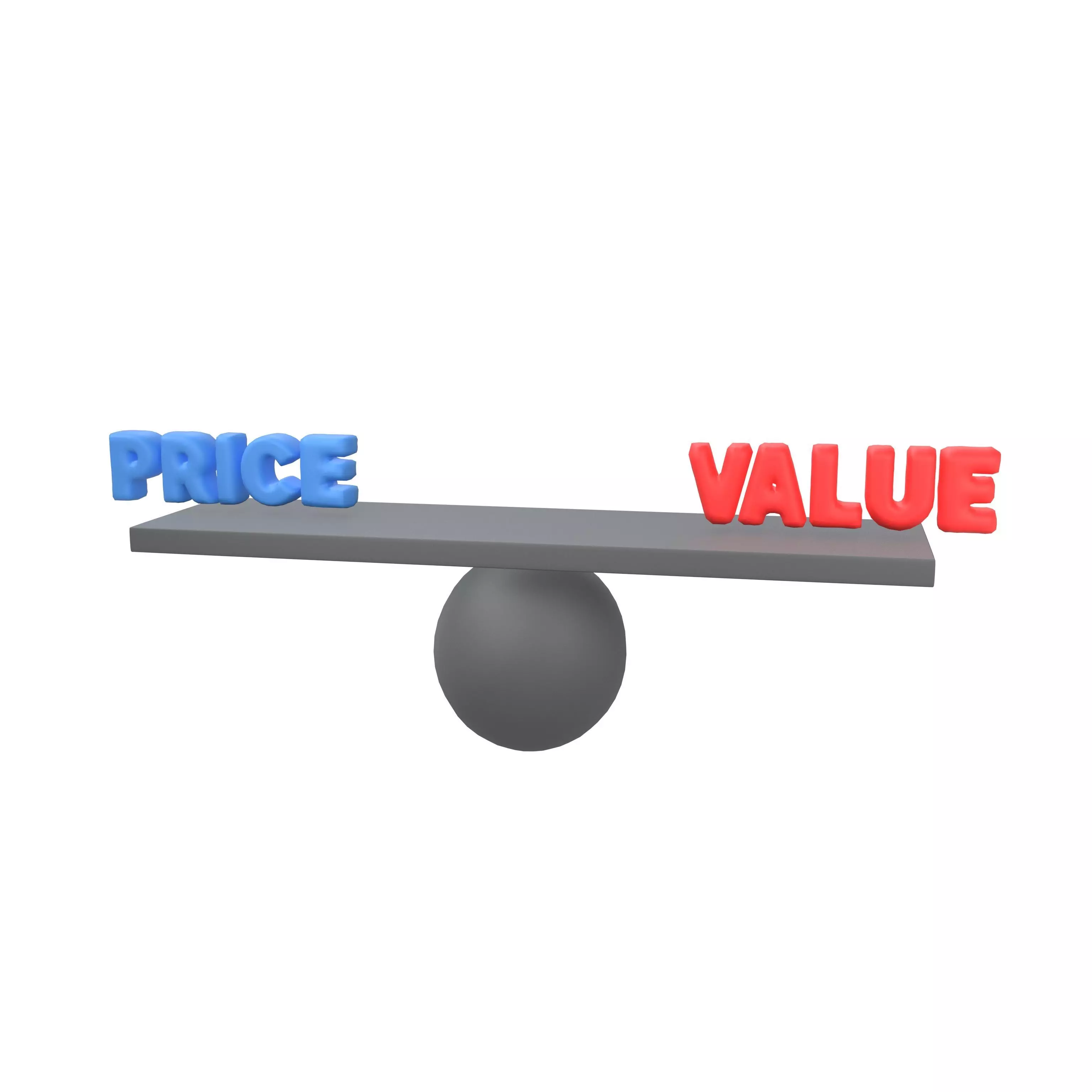 Price and Value Balance Icon v1 001 Low-poly 3D model_0