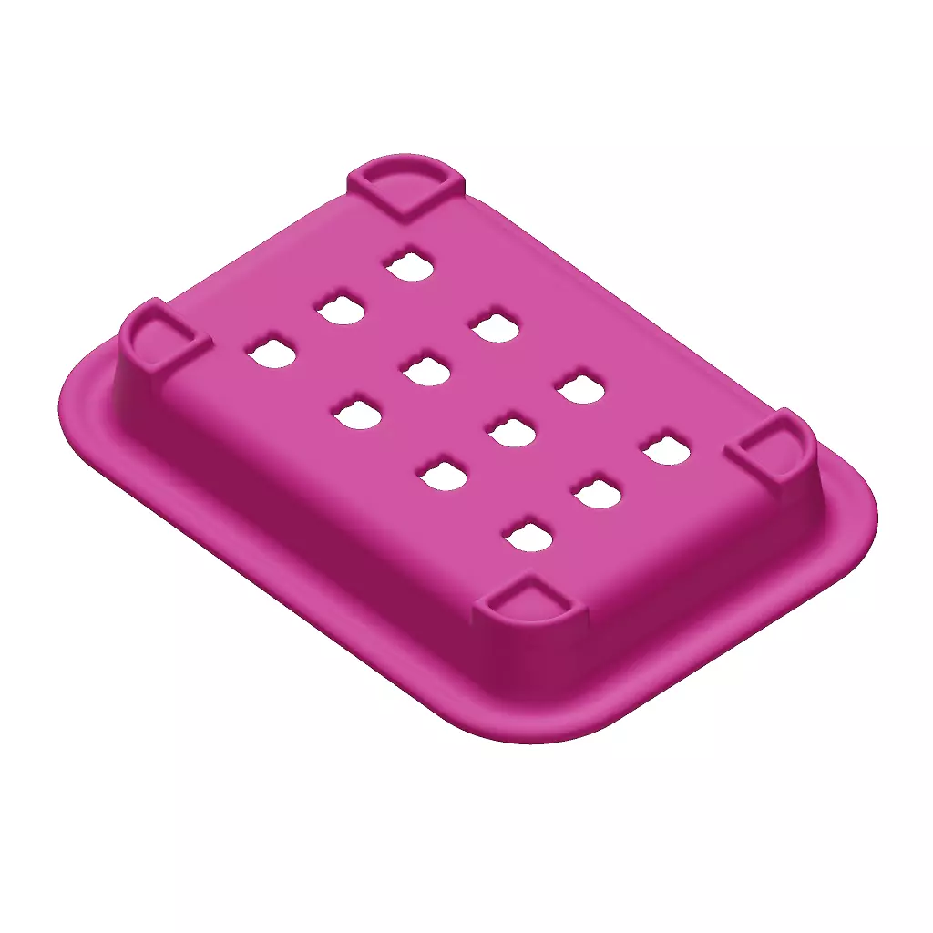 Plastic Premium Soap Holder 3D model_3